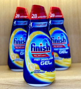 GEL RỬA BÁT FINISH ALL IN 1 MAX 700ML HƯƠNG CHANH