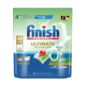 VIÊN RỬA BÁT FINISH ULTIMATE ECO 0% TÚI 45 VIÊN