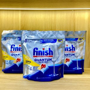 VIÊN RỬA BÁT FINISH QUANTUM TÚI 21 VIÊN HƯƠNG CHANH