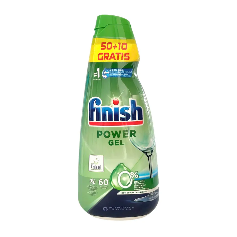 GEL RỬA BÁT FINISH ECO 0% CHAI 900ML