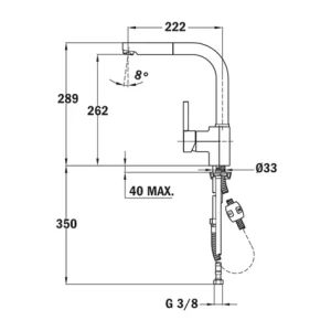VÒI RỬA TEKA ARK 938